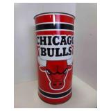 1989 NBA Chicago Bulls Metal Trash Can  19ï¿½" Tall