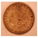 1882 MORGAN DOLLAR, NO MARKINGS 1882 MORGAN DOLLAR, NO MARKINGS