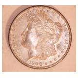 1900 MORGAN DOLLAR, O MINT 1900 MORGAN DOLLAR, O MINT