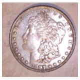 1897 MORGAN DOLLAR, NO MARKINGS