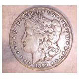 1899 MORGAN DOLLAR, O MINT 1899 MORGAN DOLLAR, O MINT