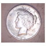 2 - 1922 PEACE DOLLARS, NO MARK