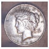 3 - 1922 PEACE DOLLARS, NO MARK