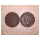 1880 and 1887 INDIAN HEAD PENNY