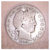 1899 S BARBER HALF DOLLAR