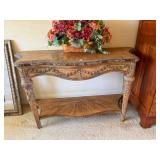 Hall Table 20" x 58" x 33"; matches lot 186