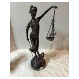Lady Justice 16" bronze