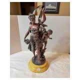 Art Nouveau-style Bronze, Lay Sculpture, 21