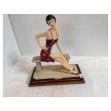 A. Santini Sculpture resign figurine 12½H x 11"L