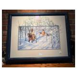 Native American print 26" x32½" frame