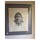 "Navaho Blanket Women" by Dan Brewer, 26" x 30"