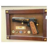 Vietnam Replica of the 45 auto pistol, 10" x 13"