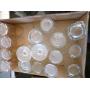 box of clear water glasses, assorted types