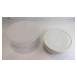Ceramic 7 7/8" & Glass 9" Casserole Dishes w/Lids