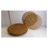 15 Round Open Nest Woven Table Placemats - 15ï¿½"
