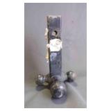 Tri-Ball Trailer Hitch Mount 11"x 2" Rust &