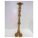 28ï¿½" Tall Vintage Brass Floor Candle Holder