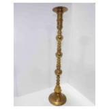 34ï¿½" Tall Vintage Brass Floor Candle Holder