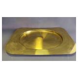 Vintage "Beucler" Solid Brass Serving Tray/Platter