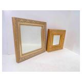 2 Square Wall Hanging Mirrors - 9ï¿½" X 9ï¿½" &