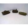 3 Foam Military Tanks Vehicles - Plastic Guns