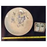Promo plate & Precious Moments baby shoes