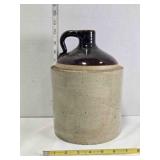 Two-tone stoneware jug, 10" tall