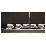5 Royal Wessex Tea cups & saucers