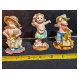 3 ceramic figurines, Perfect Little Place series