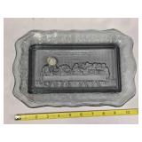 Tiara Exclusives Indiana Glass Last Supper platter