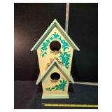 Animated Singing Robins Double Birdhouse
