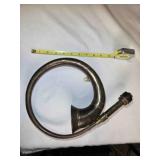 Antique cast iron tobacco shredder on wooden base