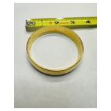 Monet gold tone Bangle Bracelet 2"