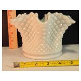 Westmoreland white milk glass handkerchief vase