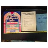 3 Popular Music books, vintage hits, music & words