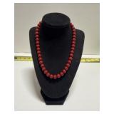 Premier Design 16" Cinnabar Ceramic bead necklace