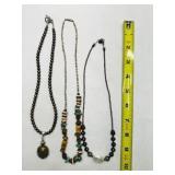 3 SW style Necklaces, Stones, Beads, shells
