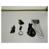 Black Cat collection, book mark, Ring, Tie tack, p