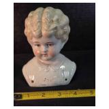 Antique German China doll shoulder & head