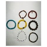 7 Stretch Bead Bracelets