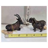 2 Holy Herd resin figures, 2ï¿½" tall, Pete Apsit