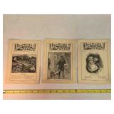 3 Antique Picture Lesson Papers