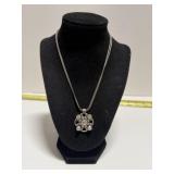 Brighton Twilight crystal double chain necklace
