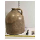 Crockery jug, vintage can opener, appetizer