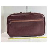 Vinyl bag, 16"x11", side pocket, zippers good