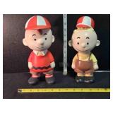 2 Peanuts characters, Charlie Brown 9ï¿½", 8ï¿½"