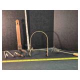 Brass lantern holder, book holder, mixer