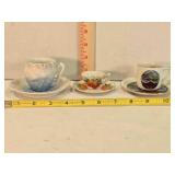 3 China cups & saucers