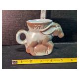 Frankoma Pottery 1978 Democratic Donkey