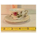 Miniature pedestal China cup & saucer